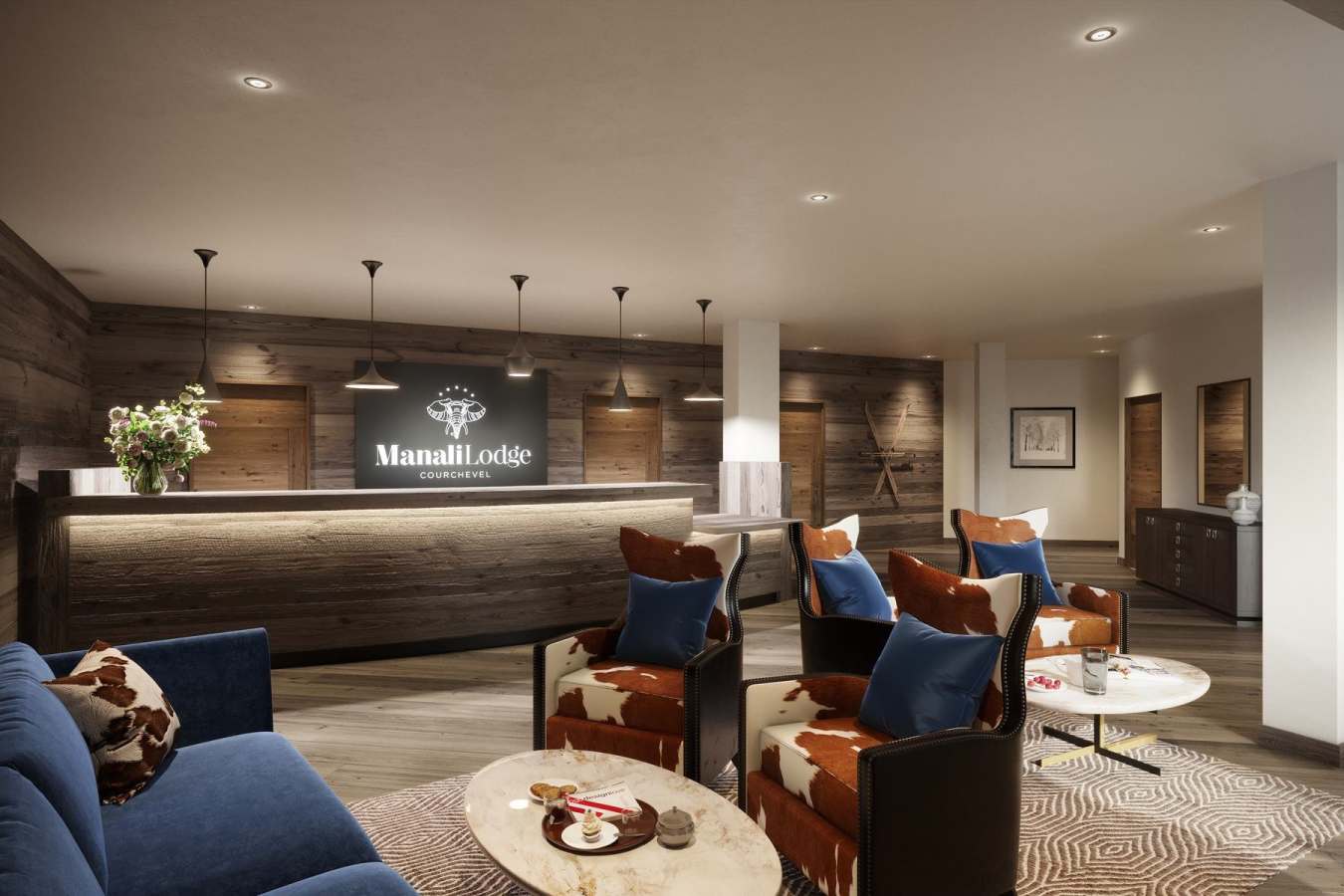 Manali Lodge - Reception Area  