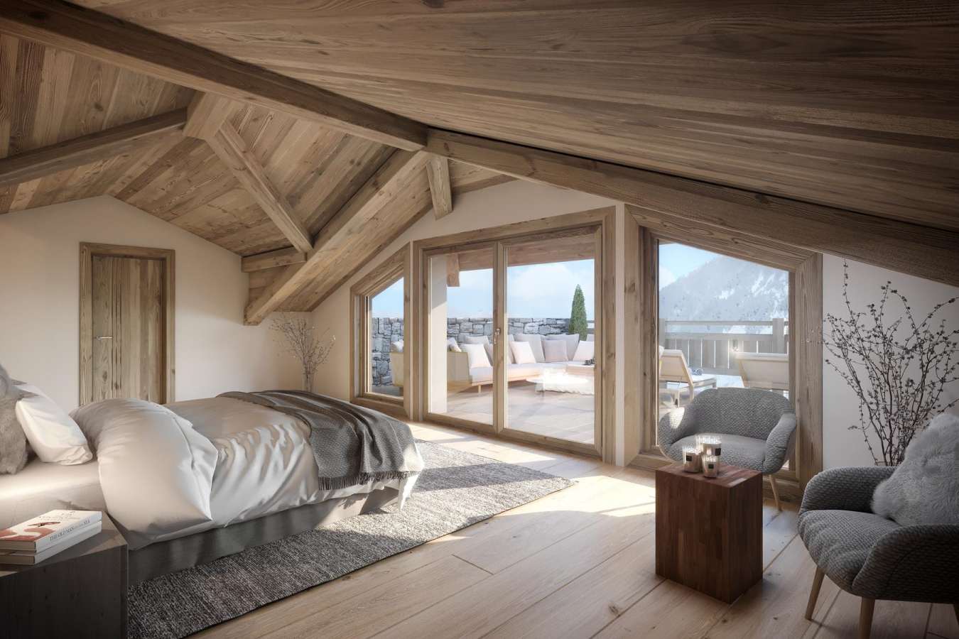 Manali Lodge - Kinabalu Penthouse Master Bedroom 