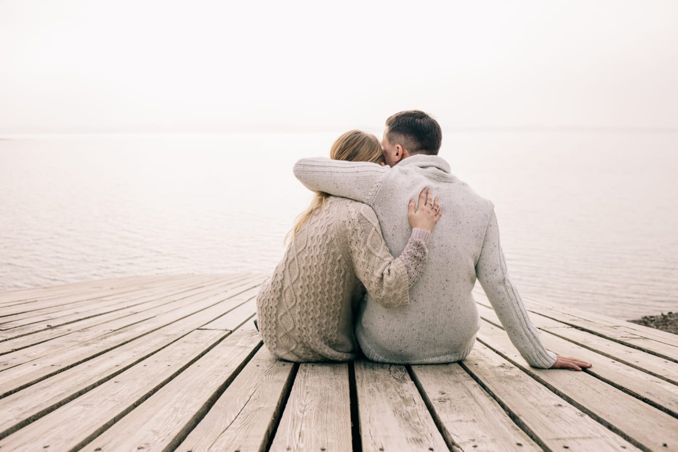 couple on a pier