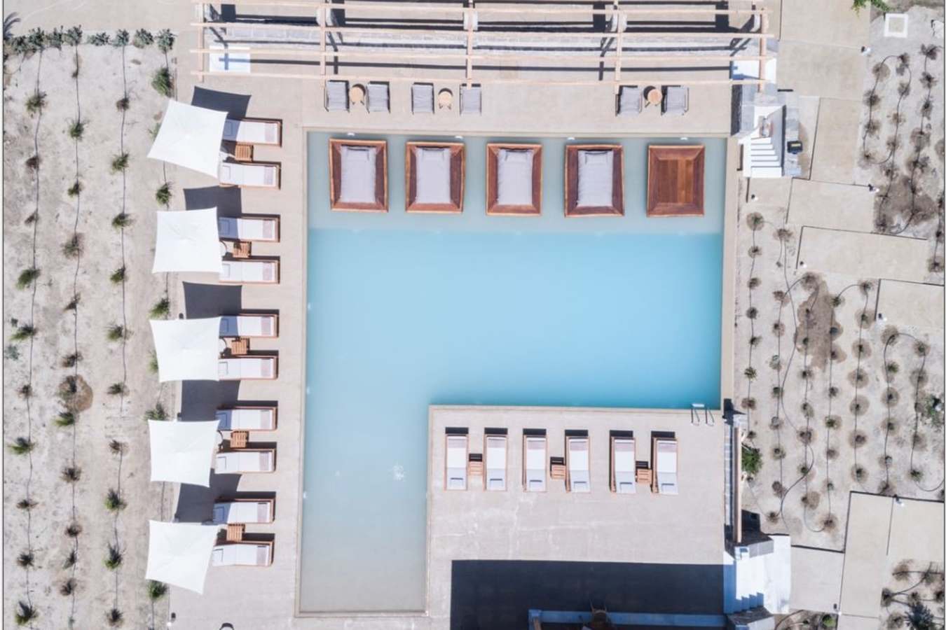 Aerial View of the outside Pool  