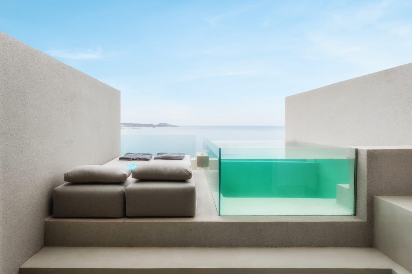 Veranda with Private Glass Pool  