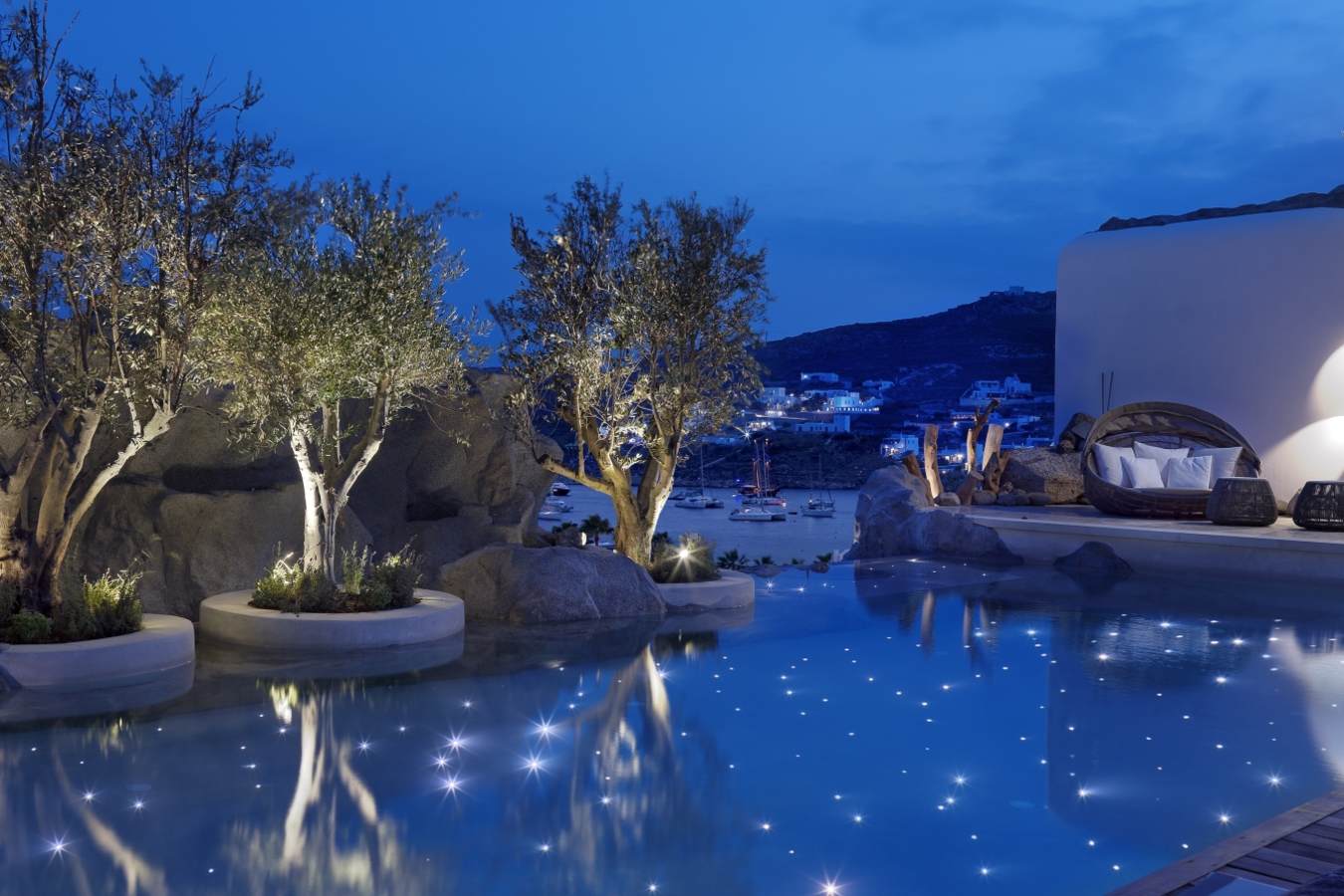 Pool by night