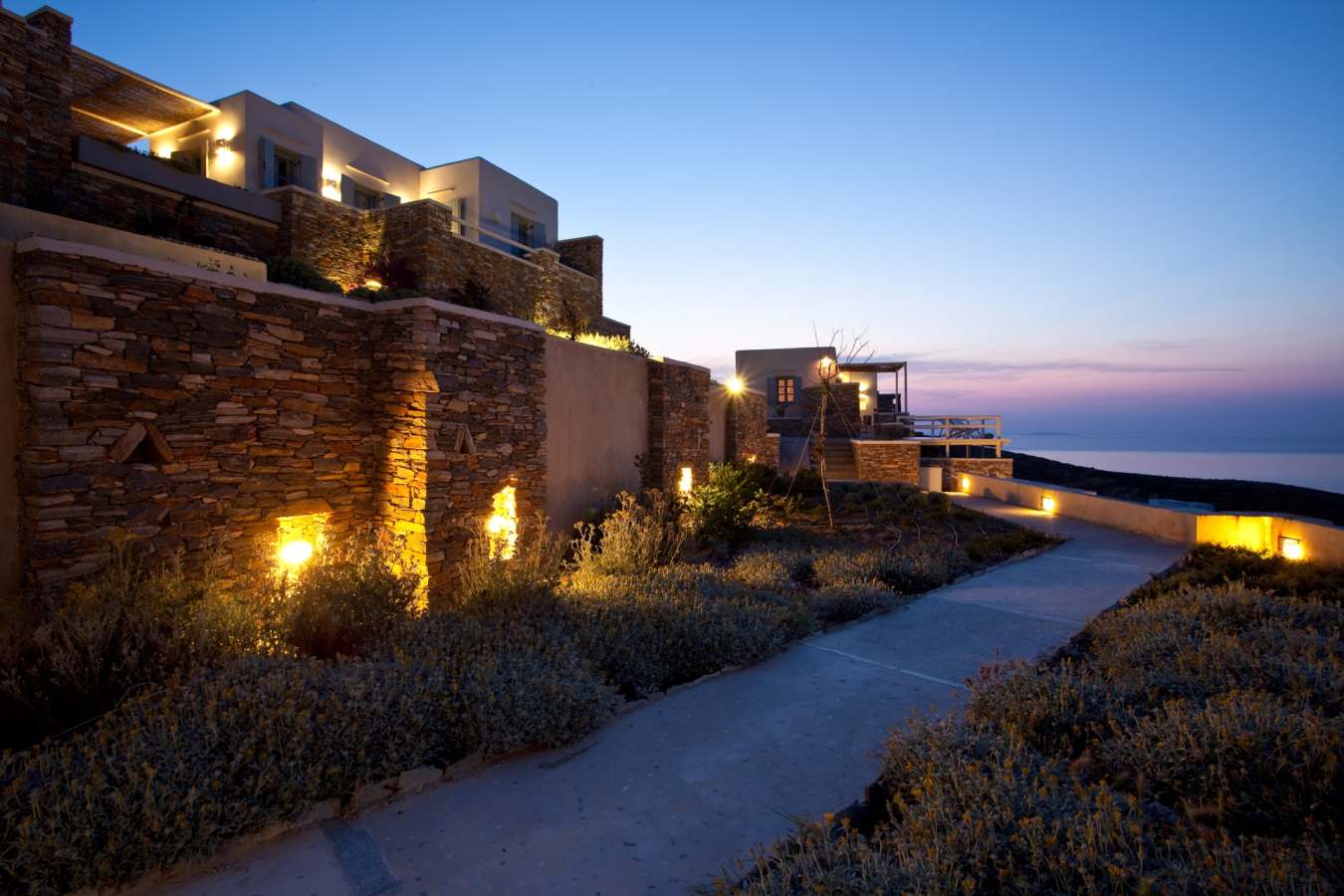 Exterior at night