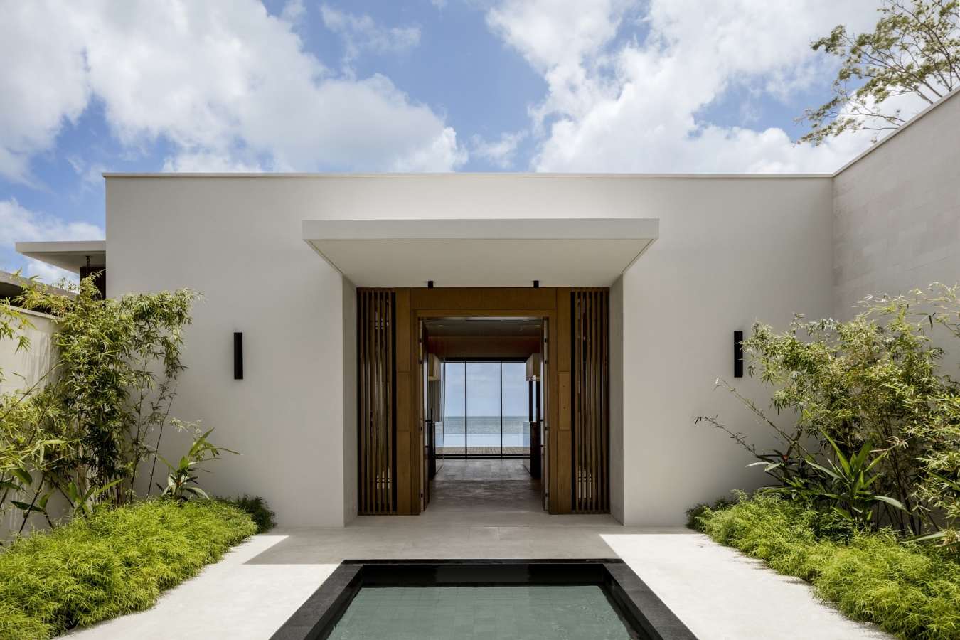 Beachfront Villa entrance