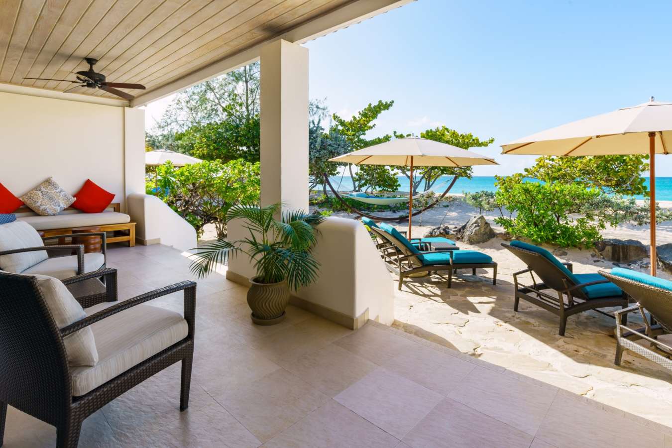 Saffron Beach Suite patio