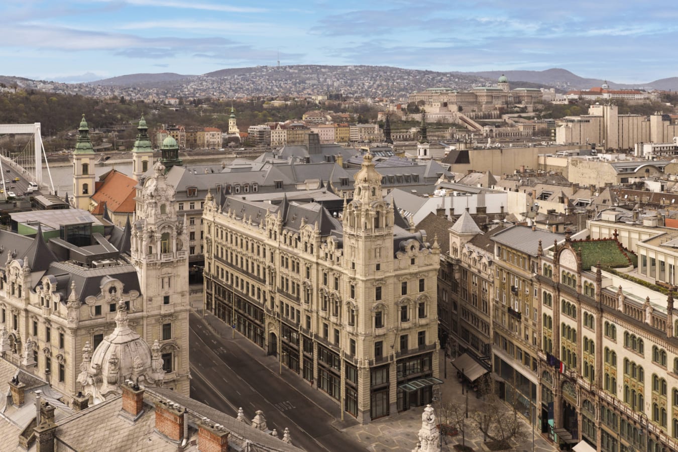 St Regis Budapest - Exterior ariel view 