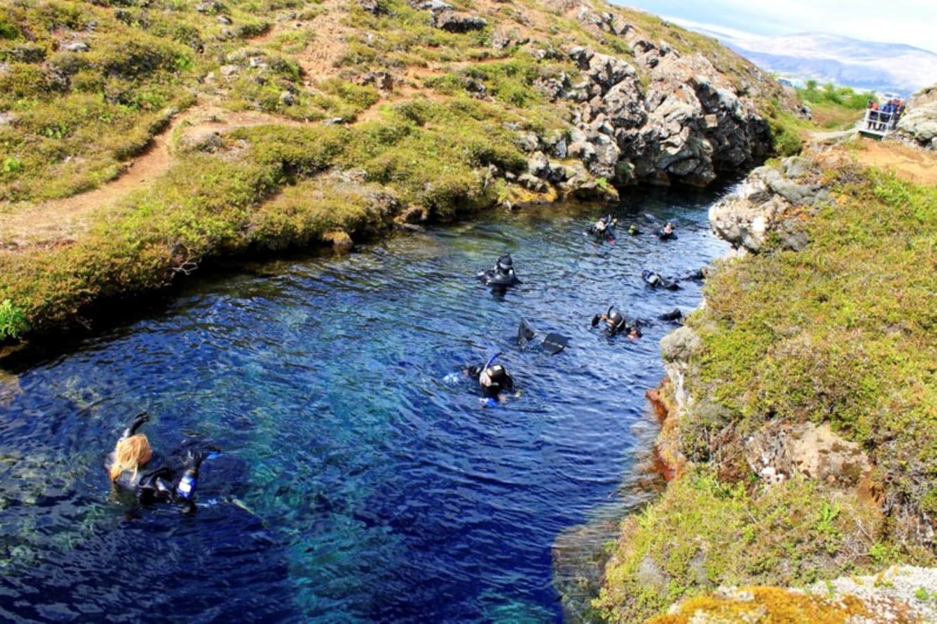 Teens snorkelling 