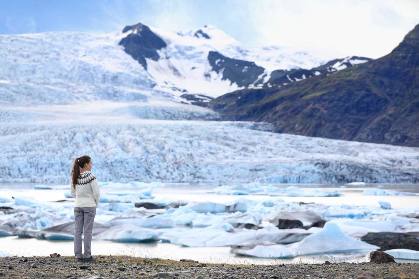In front of Glacier 