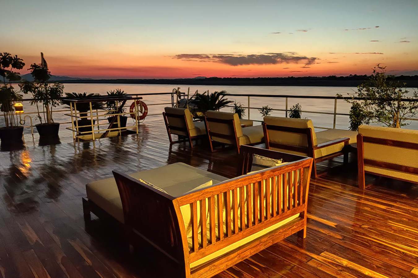 Sunset Deck View 