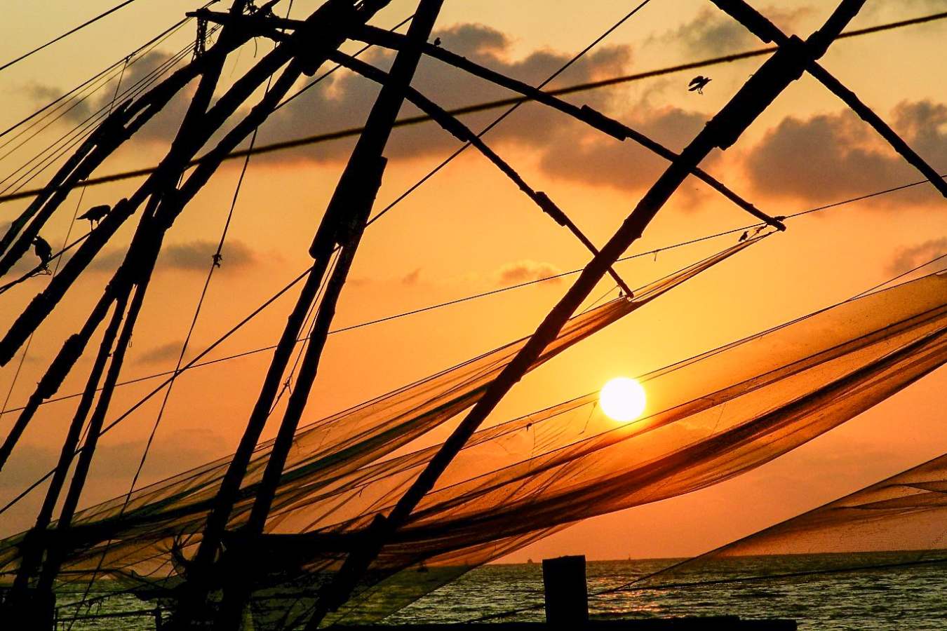 Chinese Fishing Nets - Brunton Boatyard