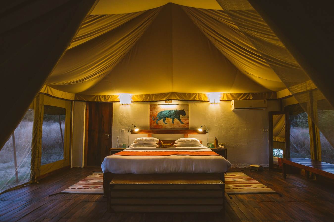 Tent Interior - Jamtara Wilderness Camp