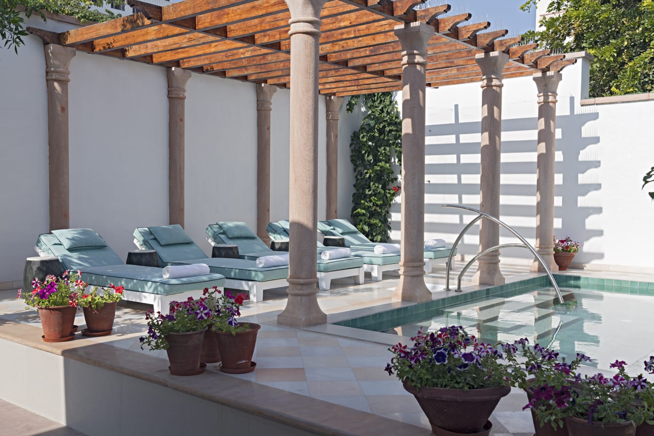 Pool area - Rohet House