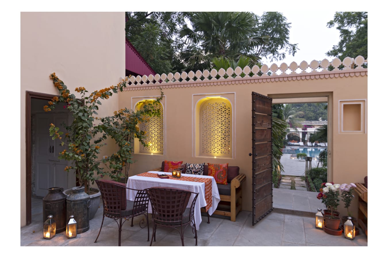Outdoor Dining - Samode Haveli