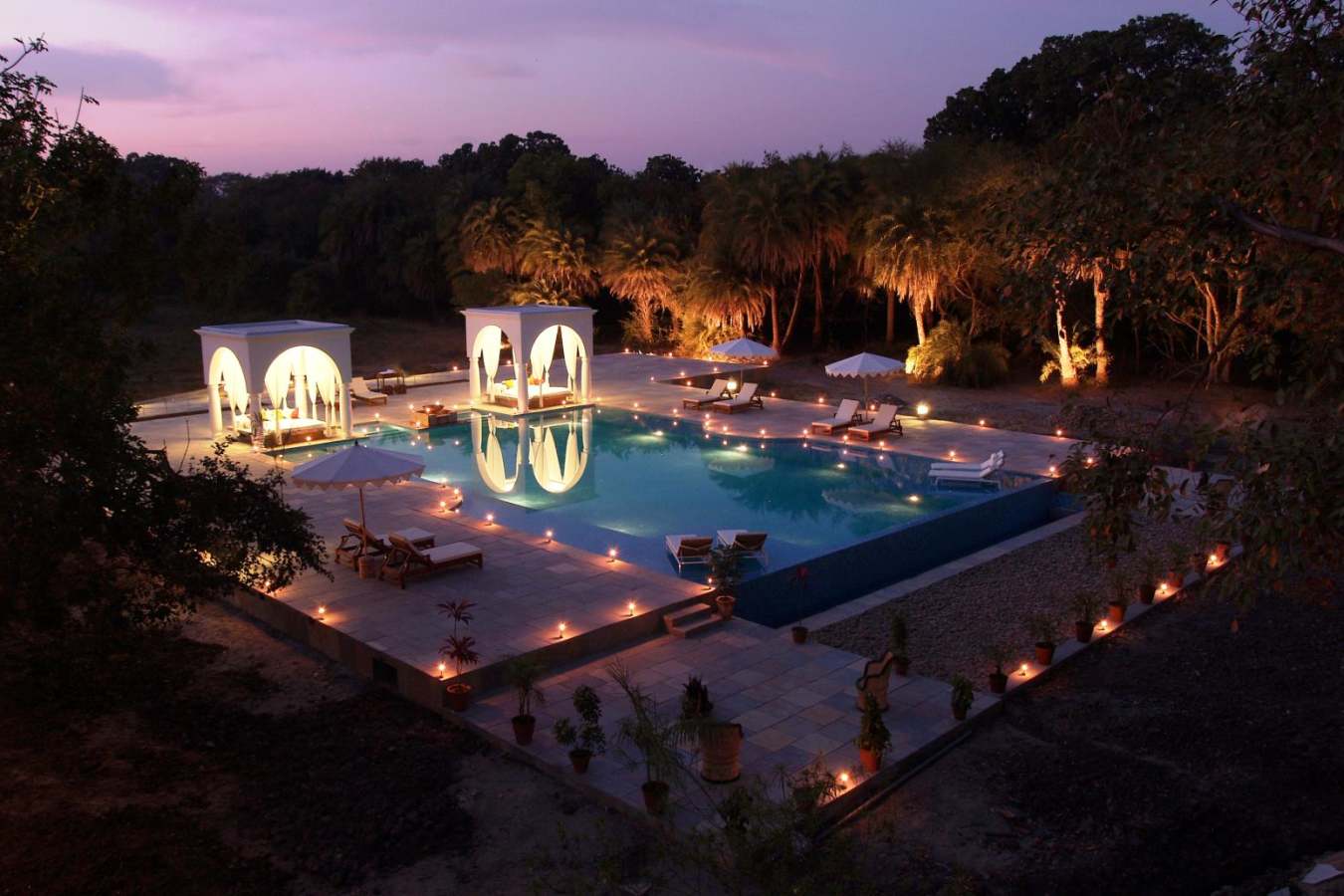 Pool at Sunset - Shahpura Bagh