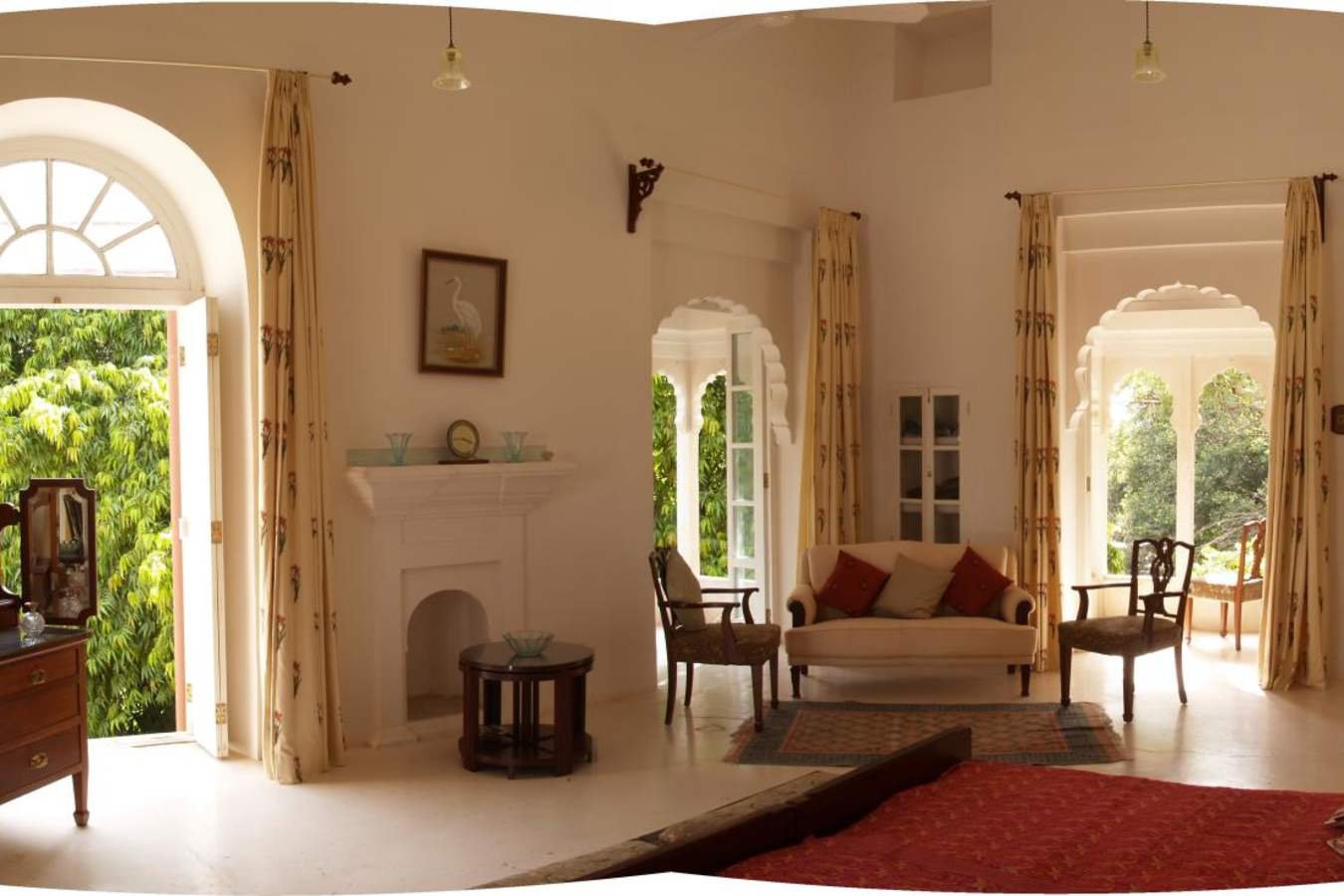 Sitting Area and Bedroom - Shahpura Bagh