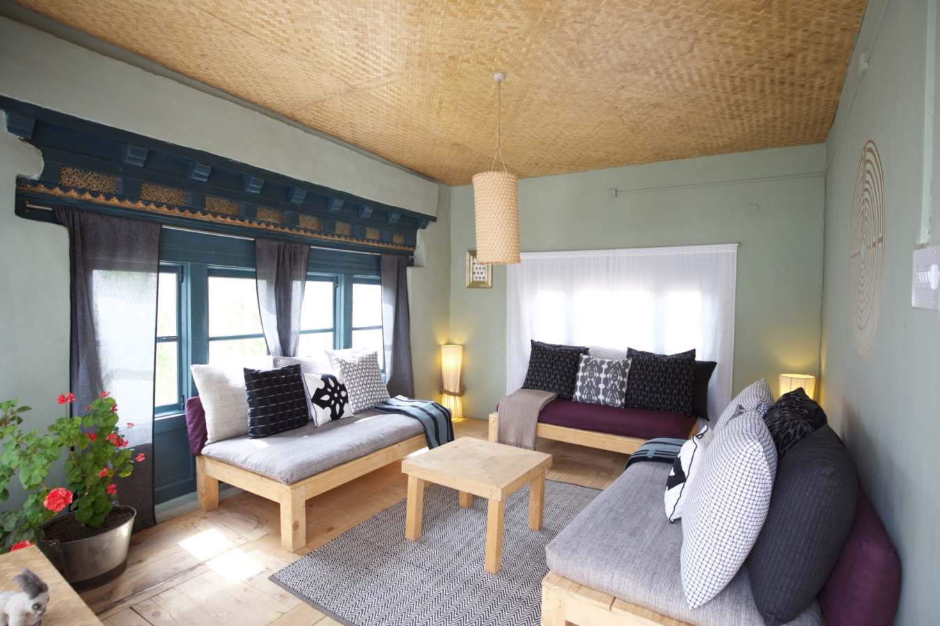 Shakti Nimoo Living Area - Shakti Ladakh Village Houses