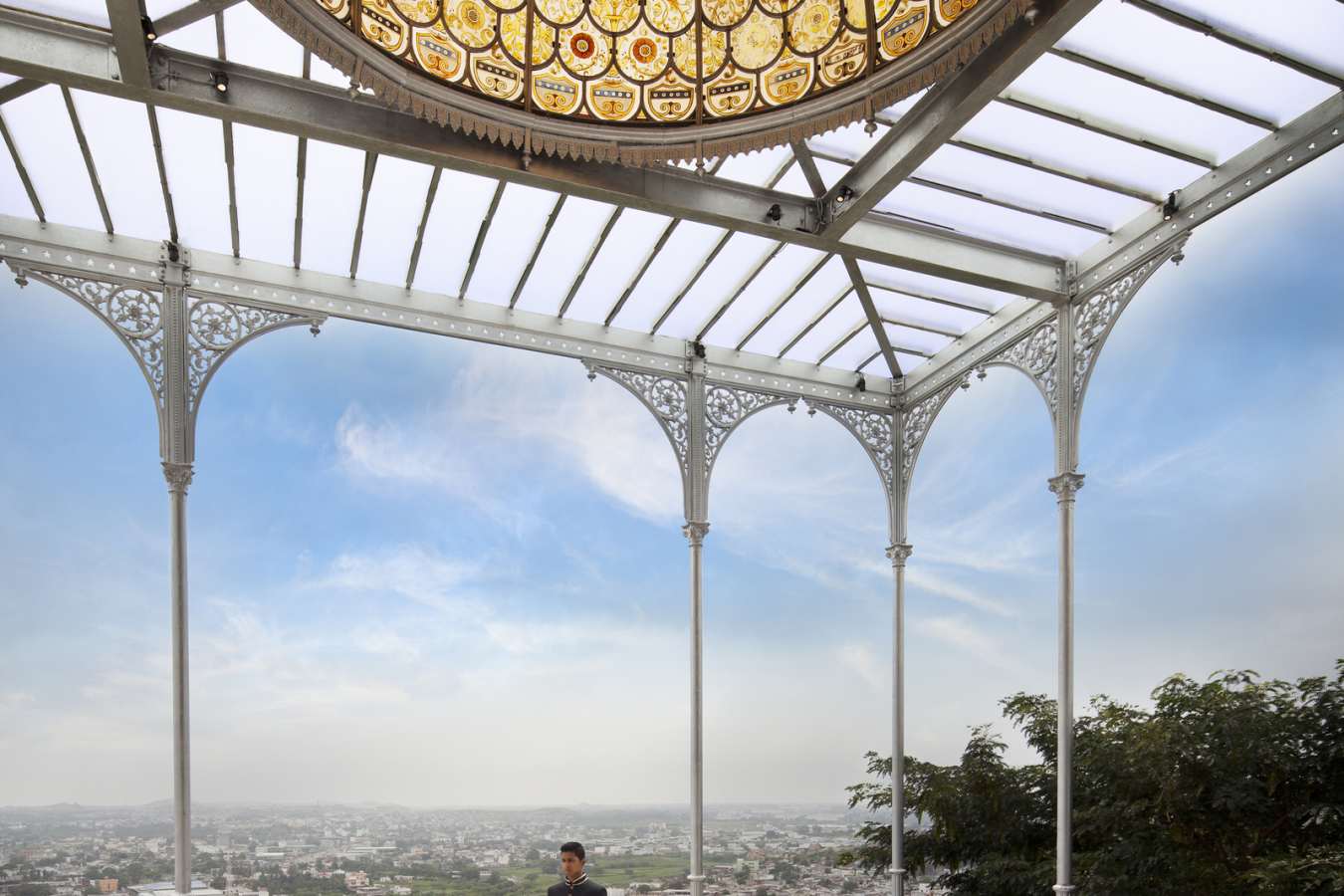 Outdoor seating area - Taj Falaknuma Palace 