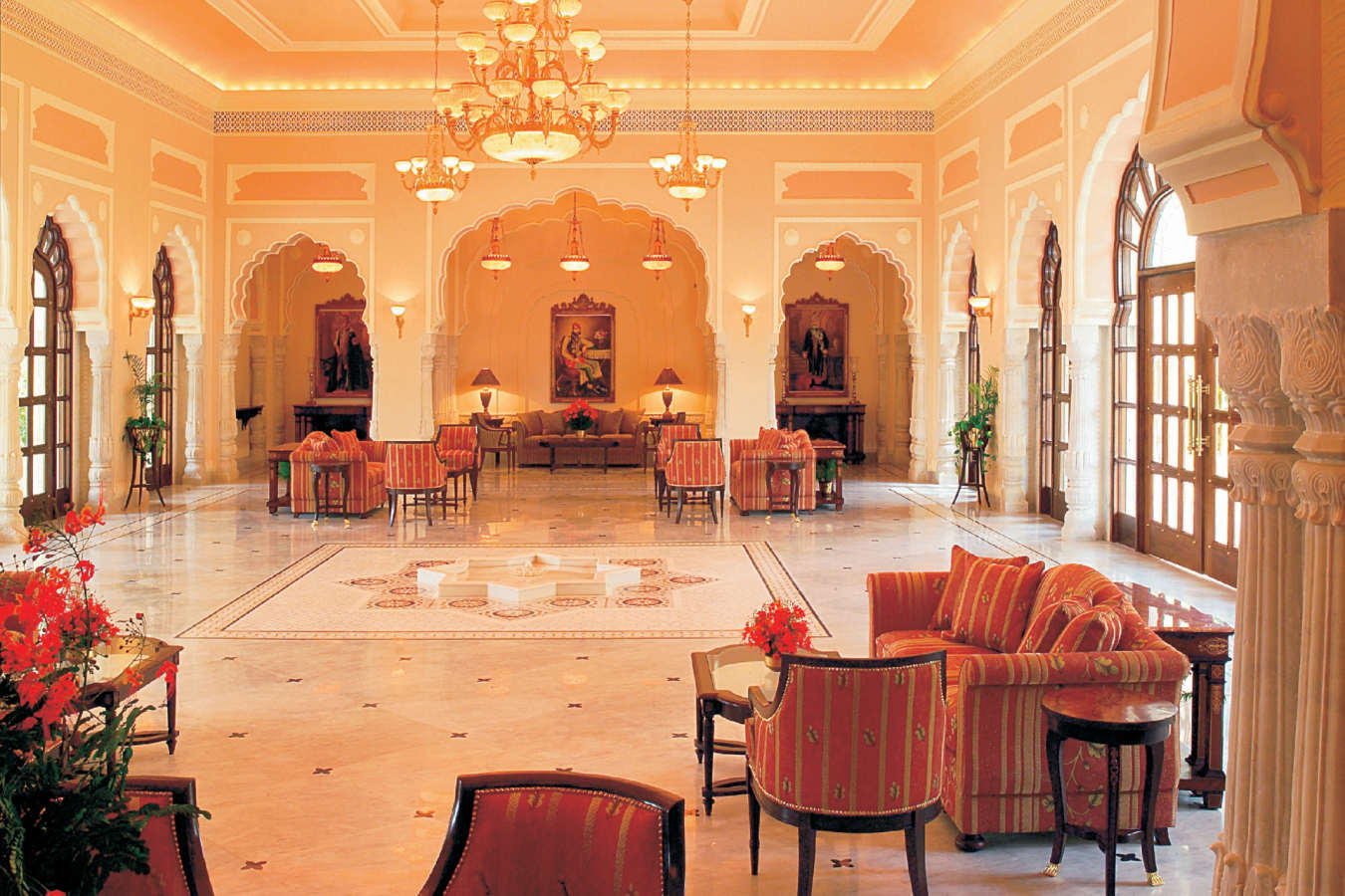 Palace Lobby - Taj Rambagh Palace