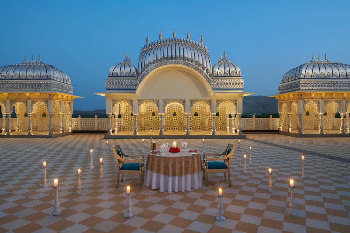 Private Dining Set Up - The Leela Palace Jaipur