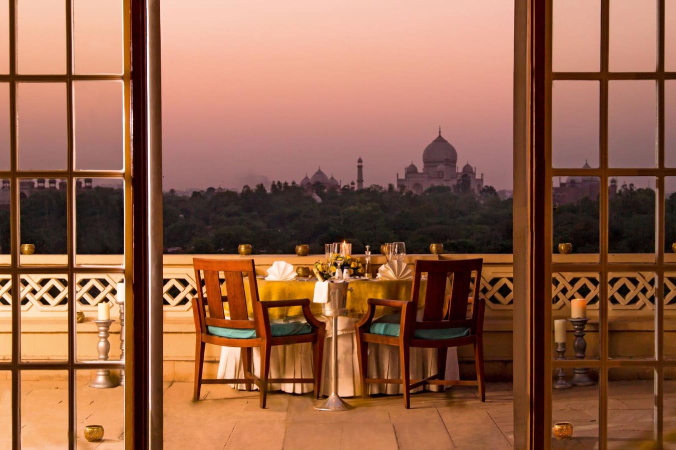 Private Dining in room Balcony - The Oberoi Amarvilas