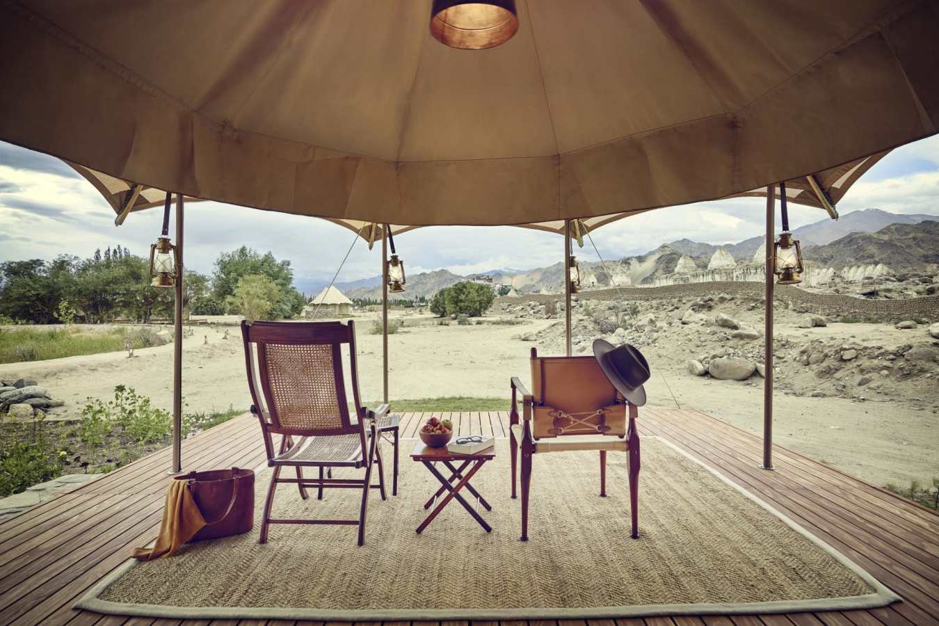 Verandah - Chamba Camp, Thiksey