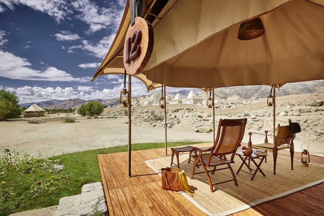 Verandah - Chamba Camp, Thiksey