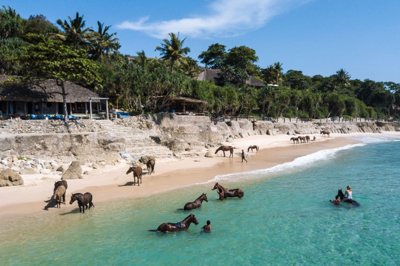 Horse Riding in Ocean