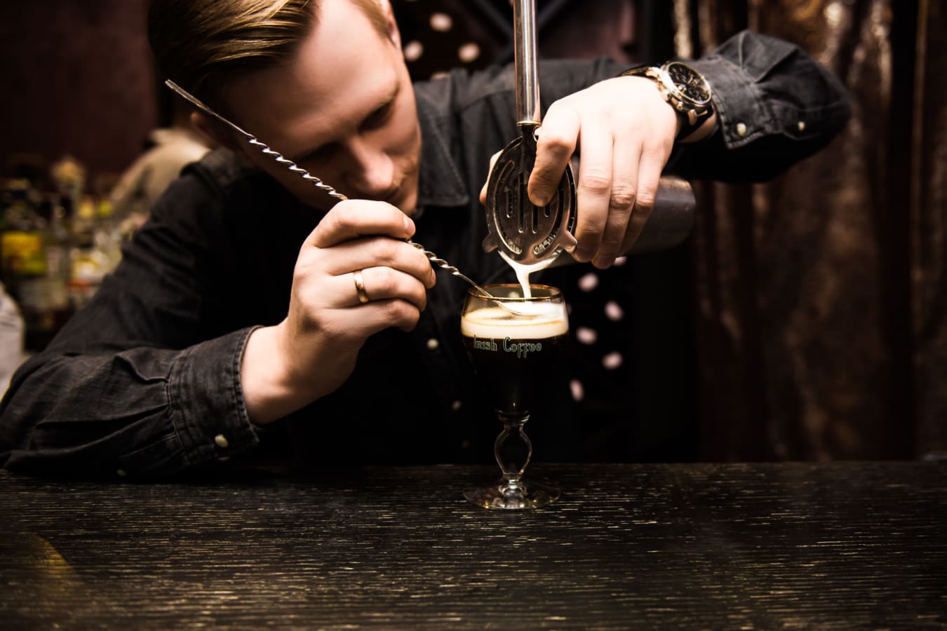 Irish Coffee Making 