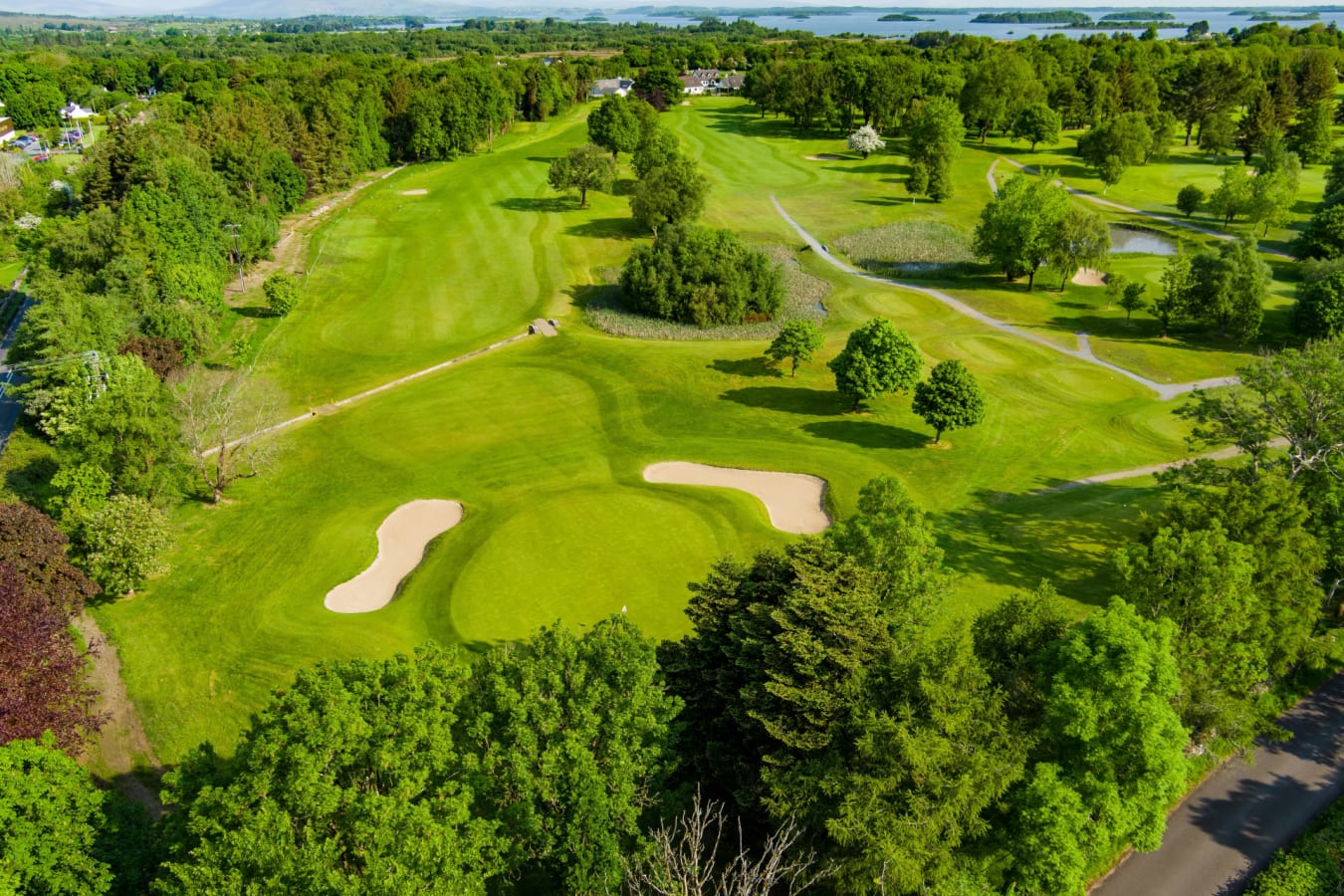 Aerial View of golf course 