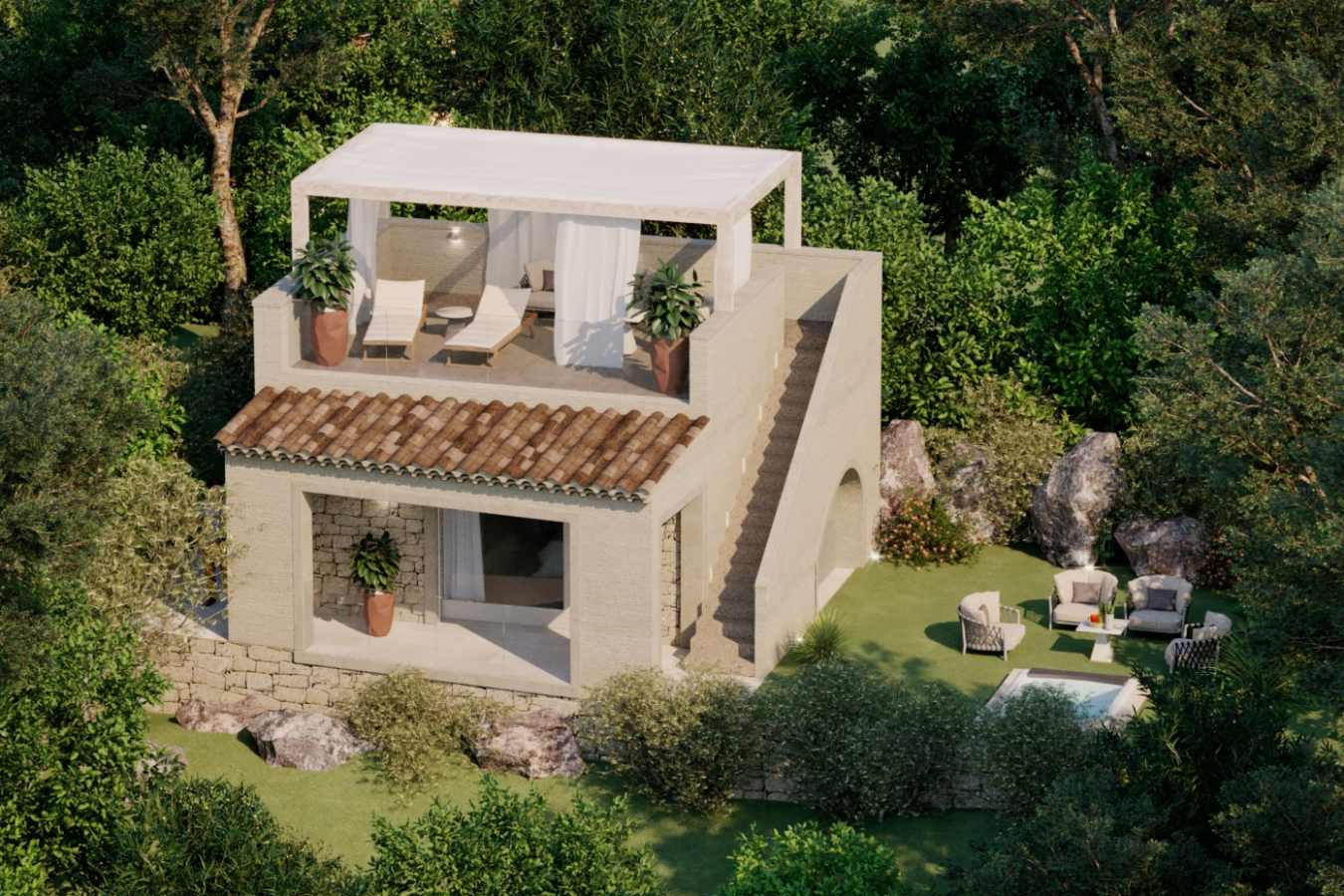 Accommodation1 King Bed-Deluxe-Rooftopj 