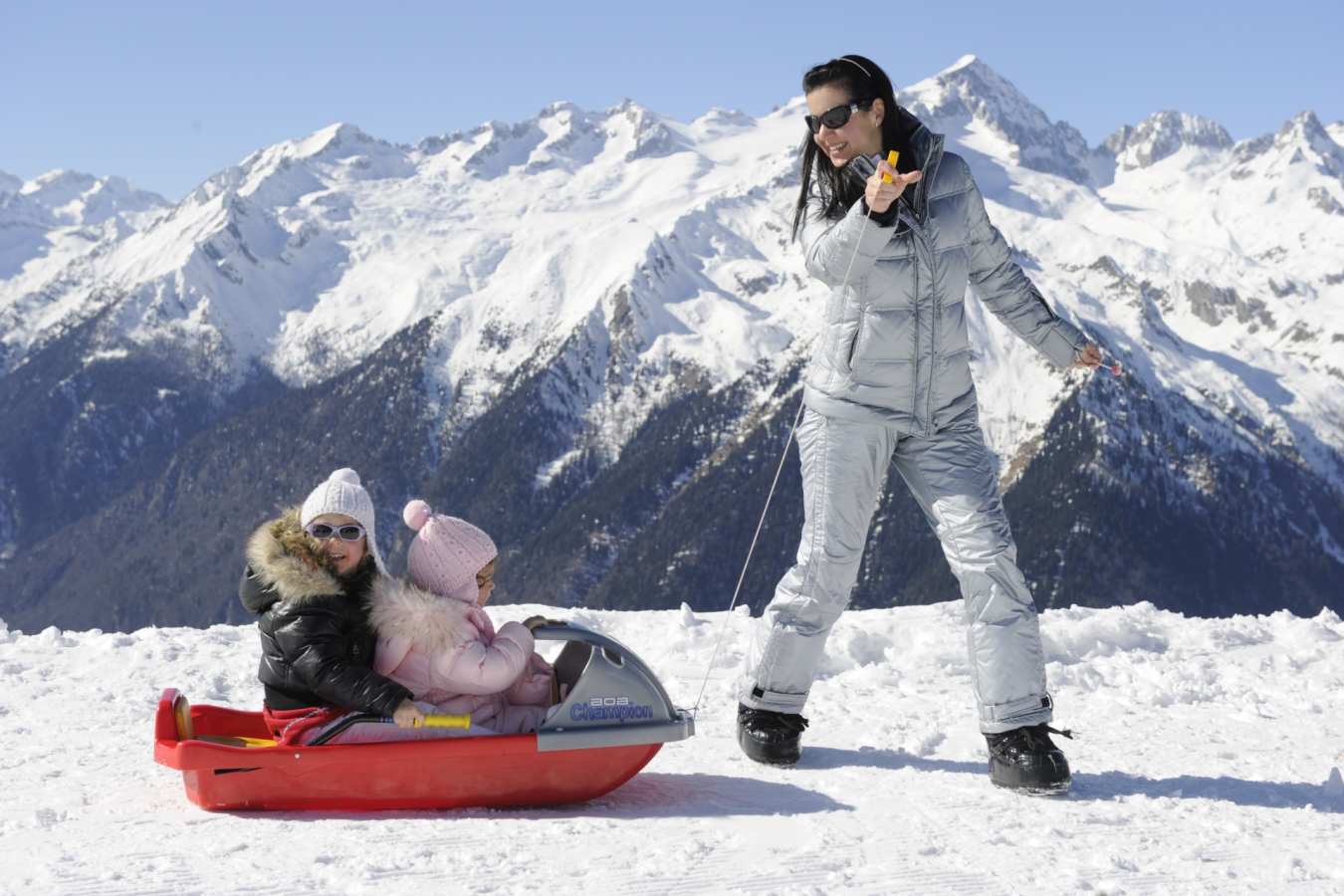 Enyoying the snow - Biohotel Hermitage