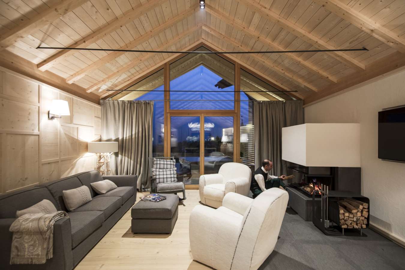 Living area - Chalet Zeno, Rosa Alpina 