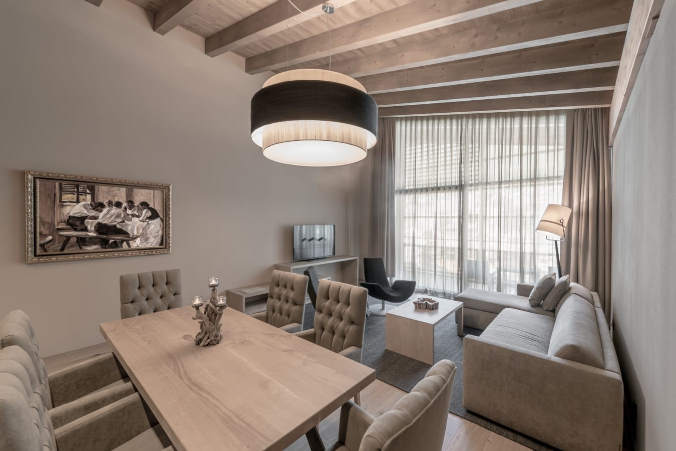 Chalet Attico Suite - living room