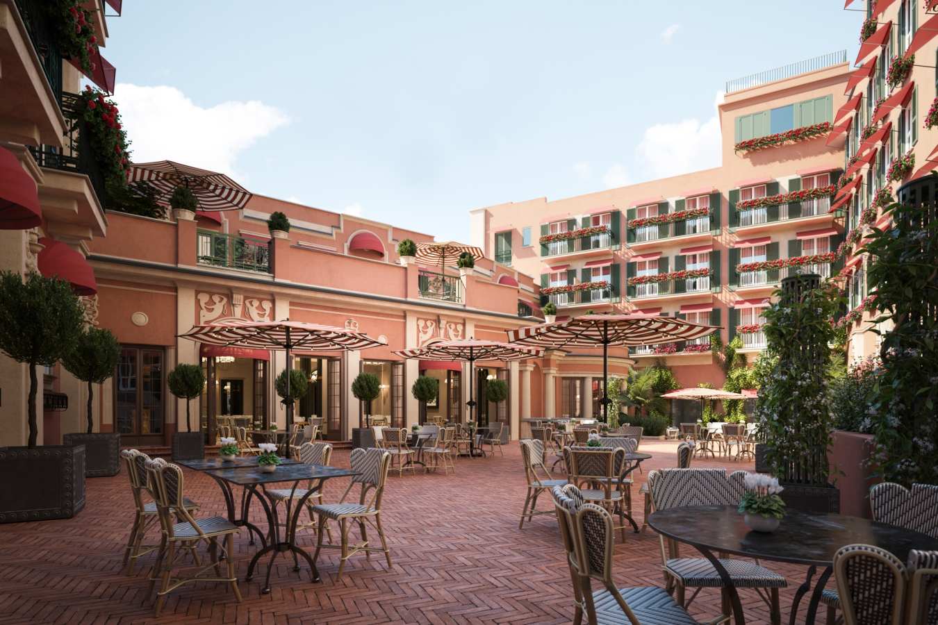 Restaurant courtyard