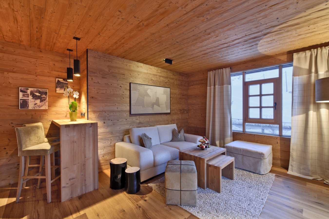 Chalet Gran Cil Living Area -  Hotel Fanes