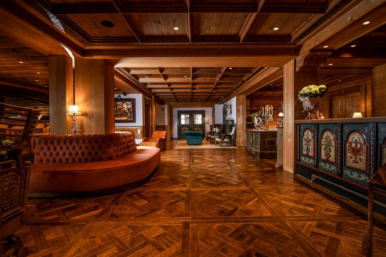 Interior Reception area - Hotel Tyrol - Winter