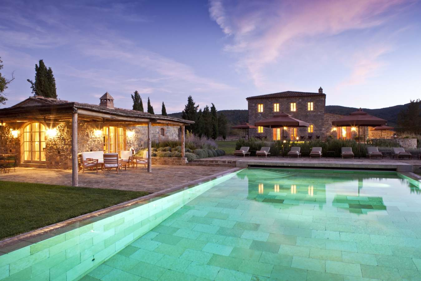Villa Sant'Anna infinity pool - Rosewood Castiglion del Bosco