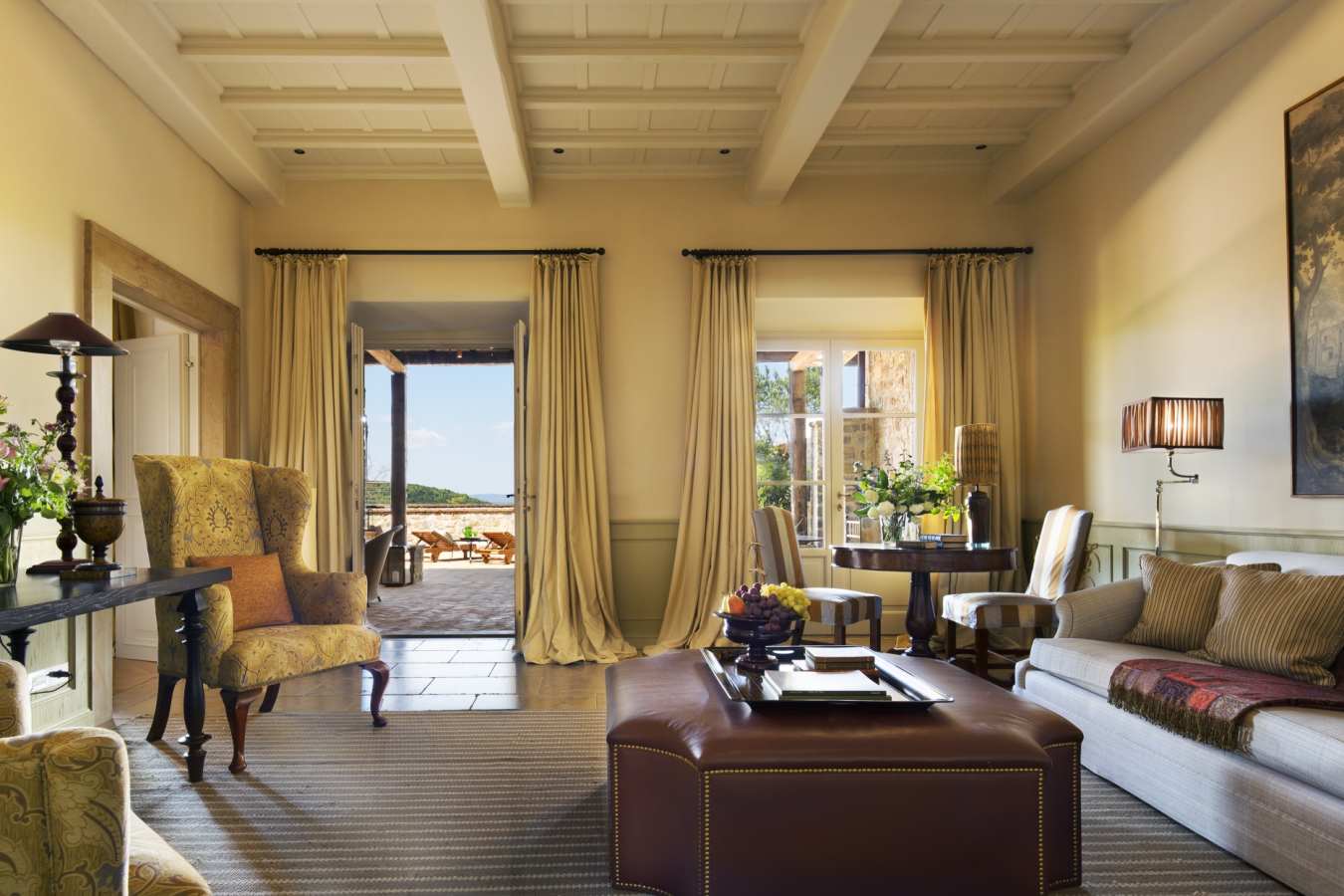 Terrace Suite living room - Rosewood Castiglion del Bosco