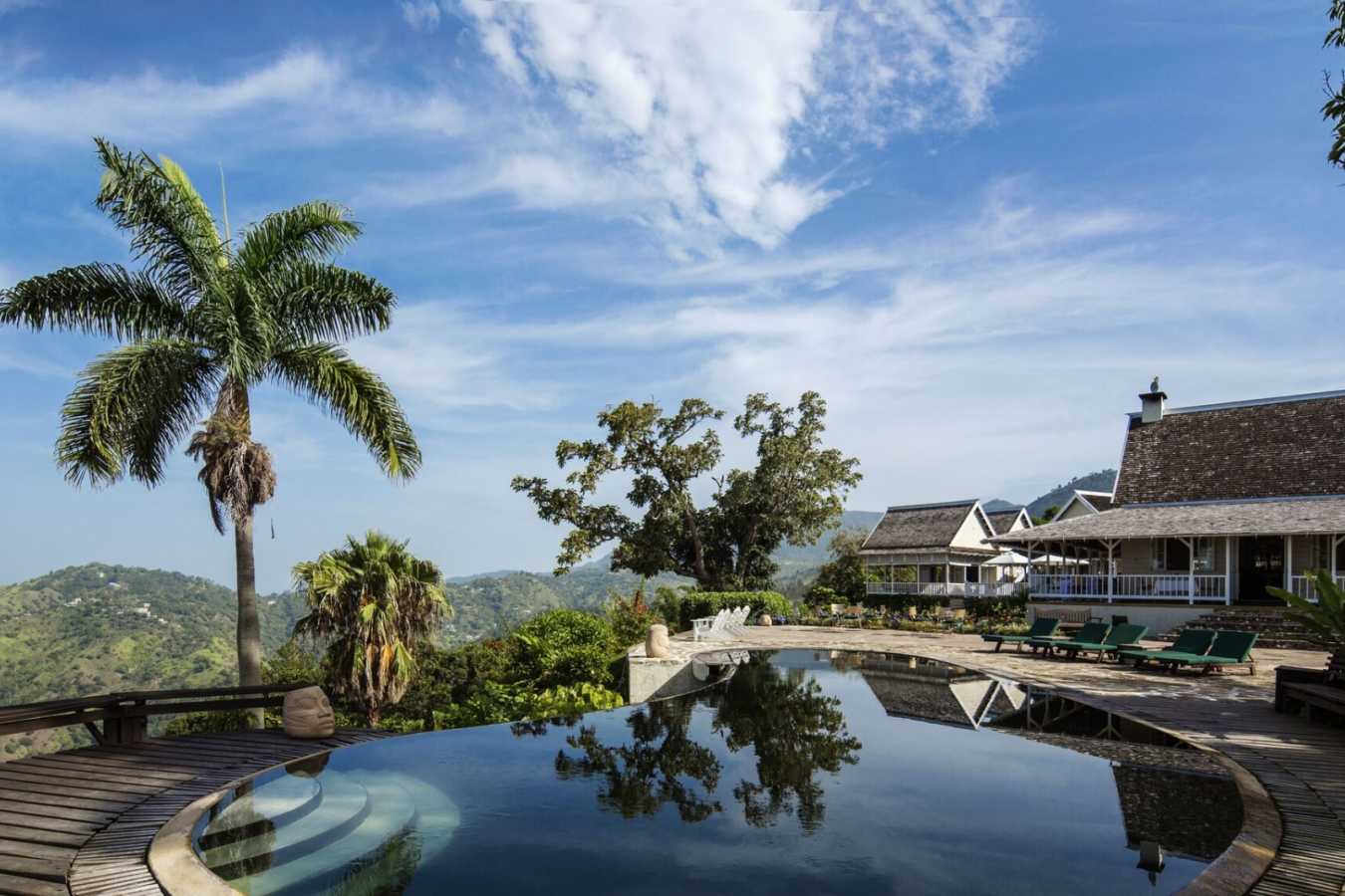 View over pool  - Strawberry Hill