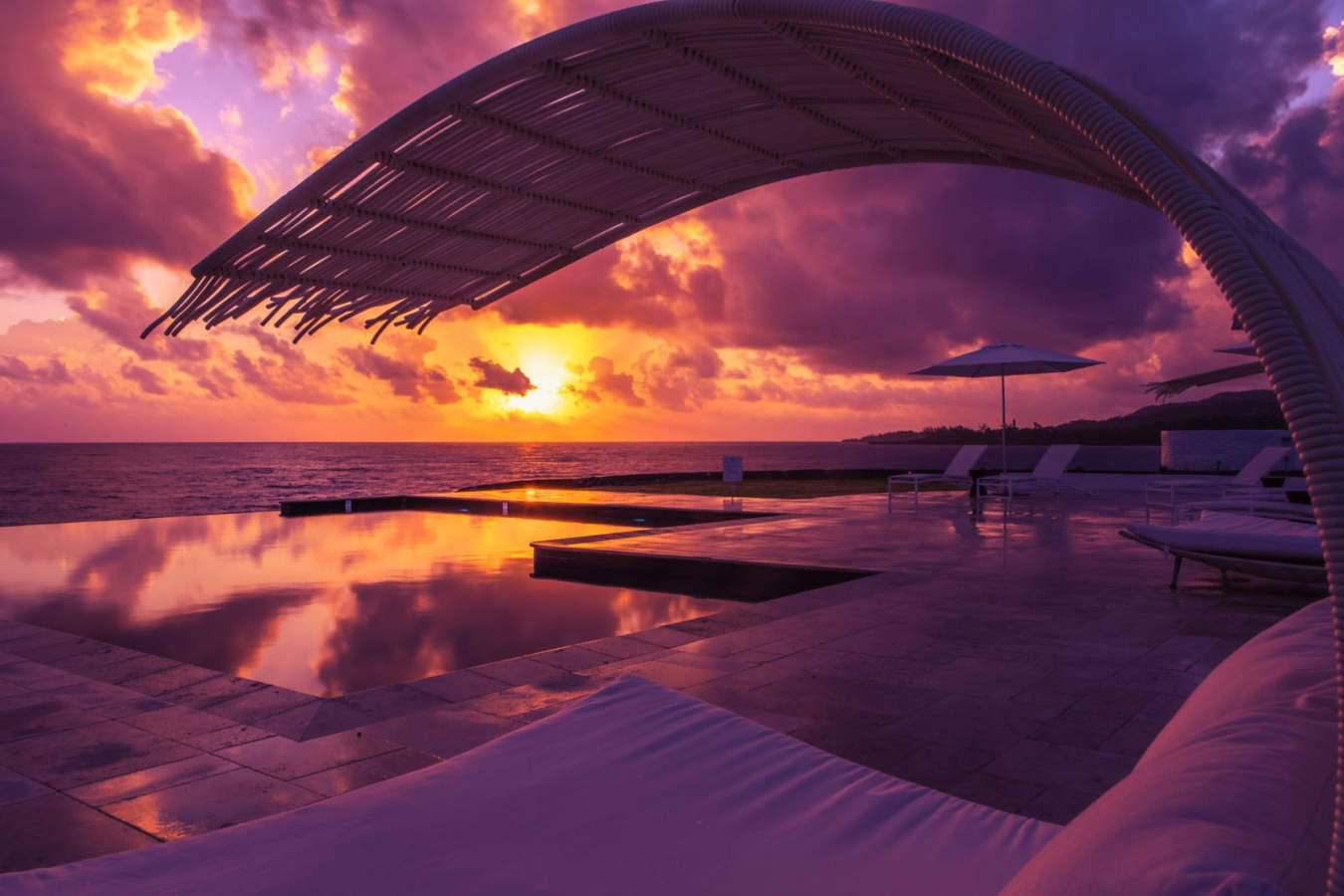 Infinity Pool Sunset - The Trident Jamaica