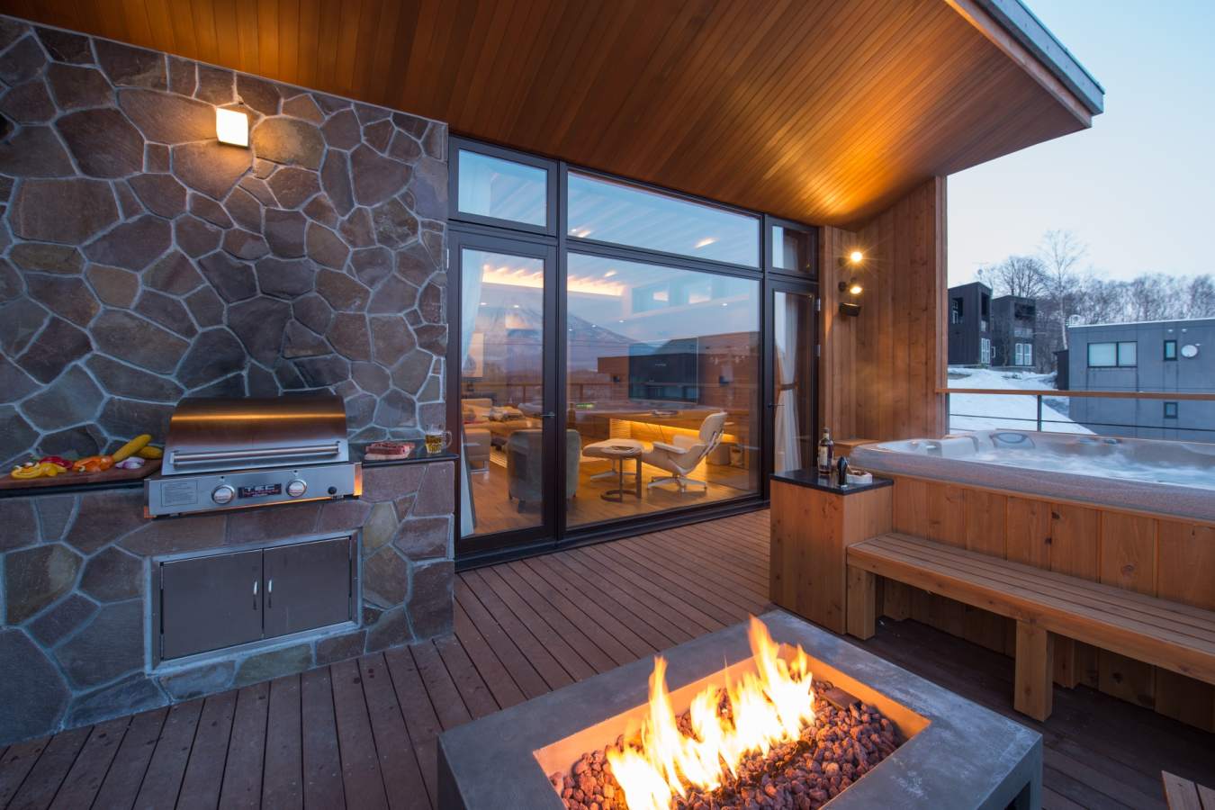 Terrace with barbeque - Hakuchozan