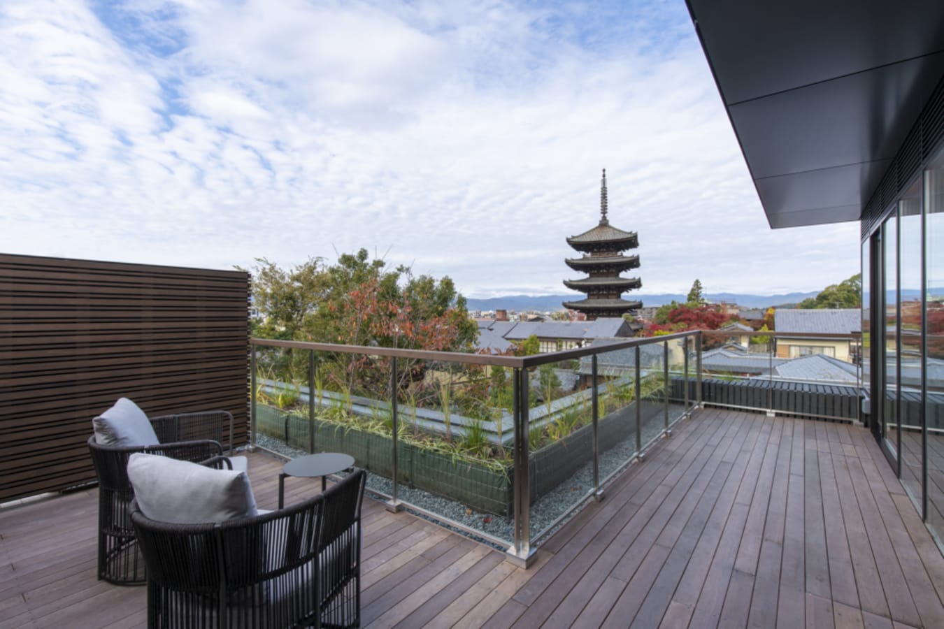 Terrace Twin Pagoda View 2