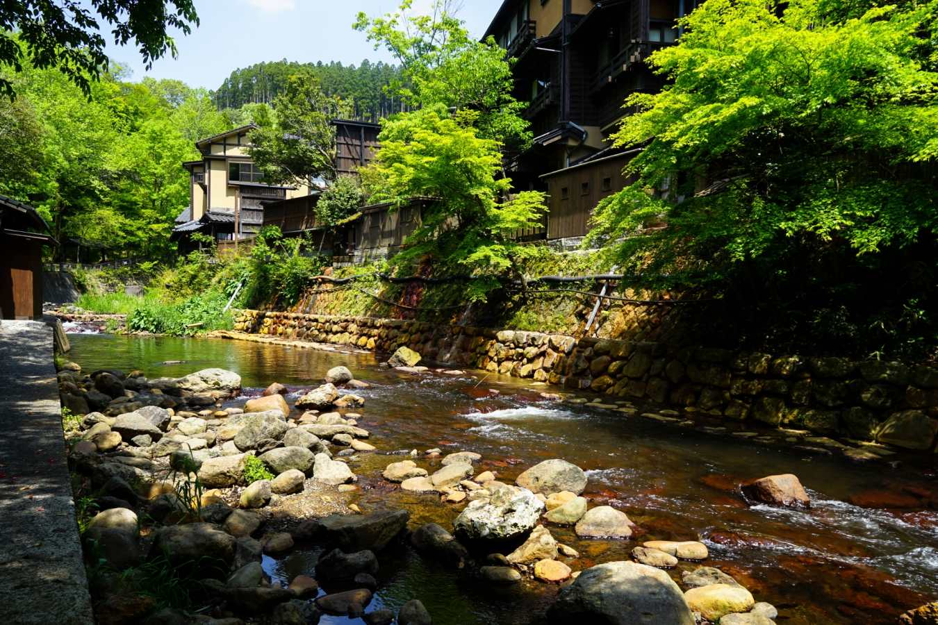 Buildings in Kurokawa Onsen - Takefue Ryokan