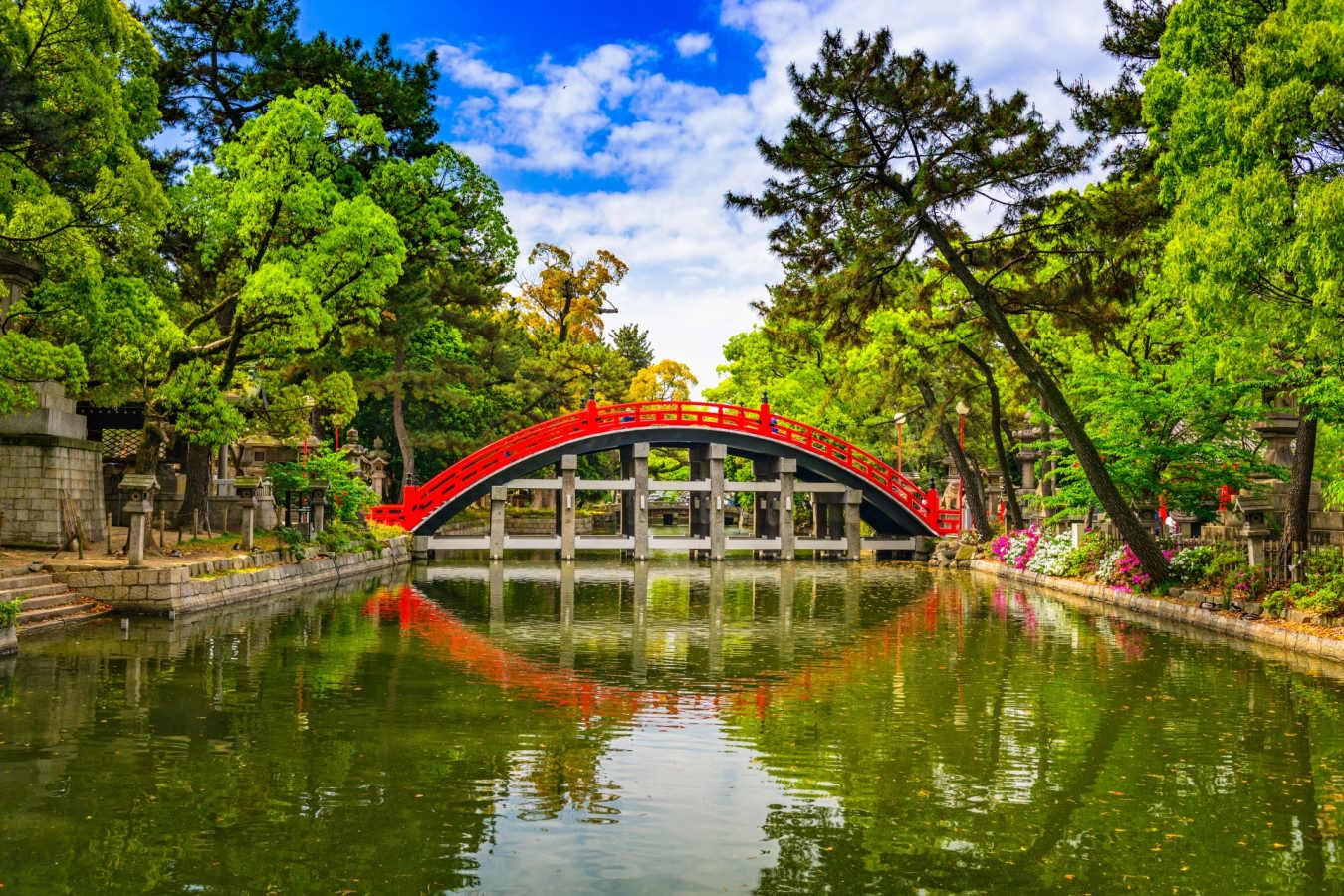 Taiko Drum Bridge of Sumiyoshi Taisha Grand Shrine