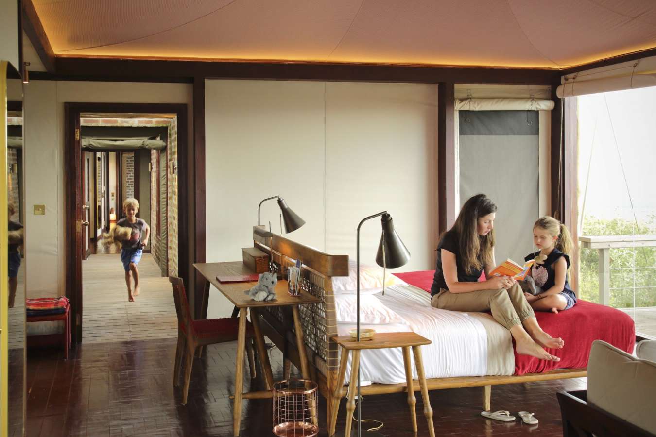 Interconnected tents - Angama Mara