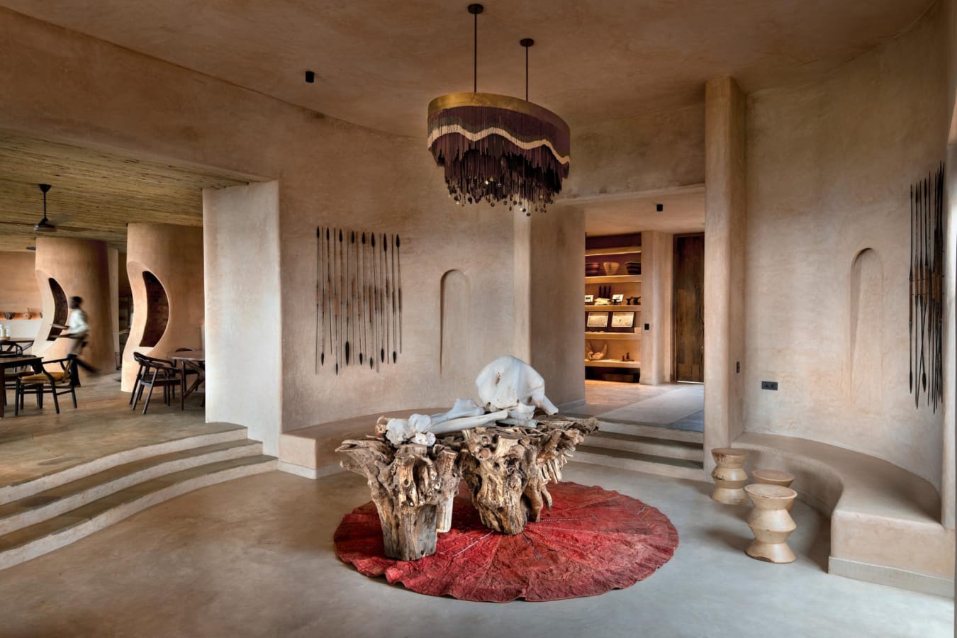 Interior of the lodge 