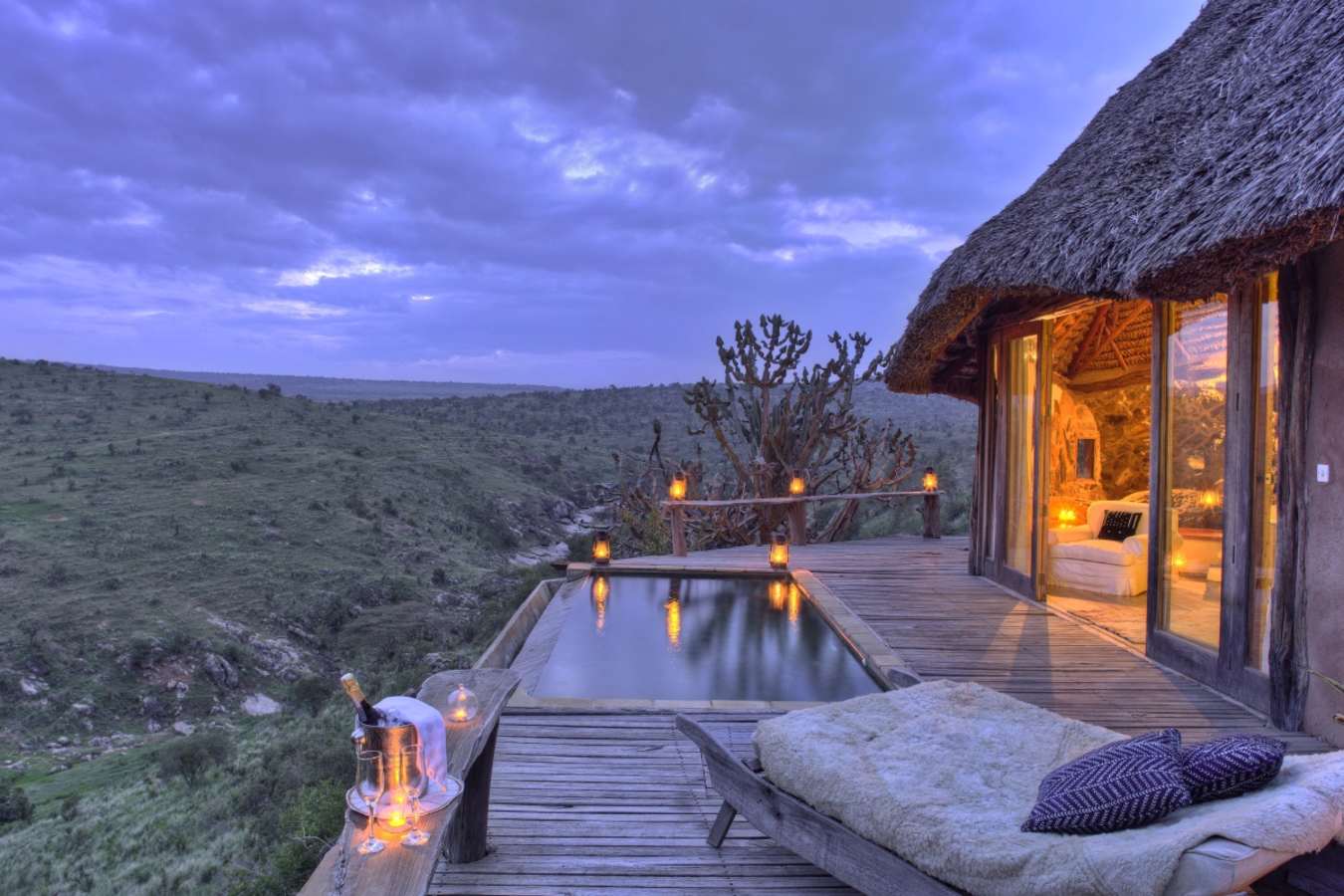 Private deck and plunge pool
