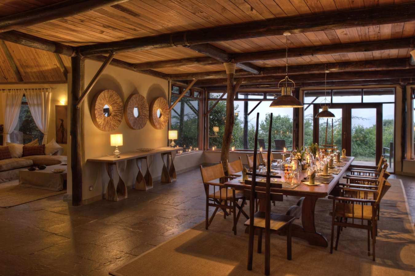 Villa dining area - Cottar's 1920 Safari Camp