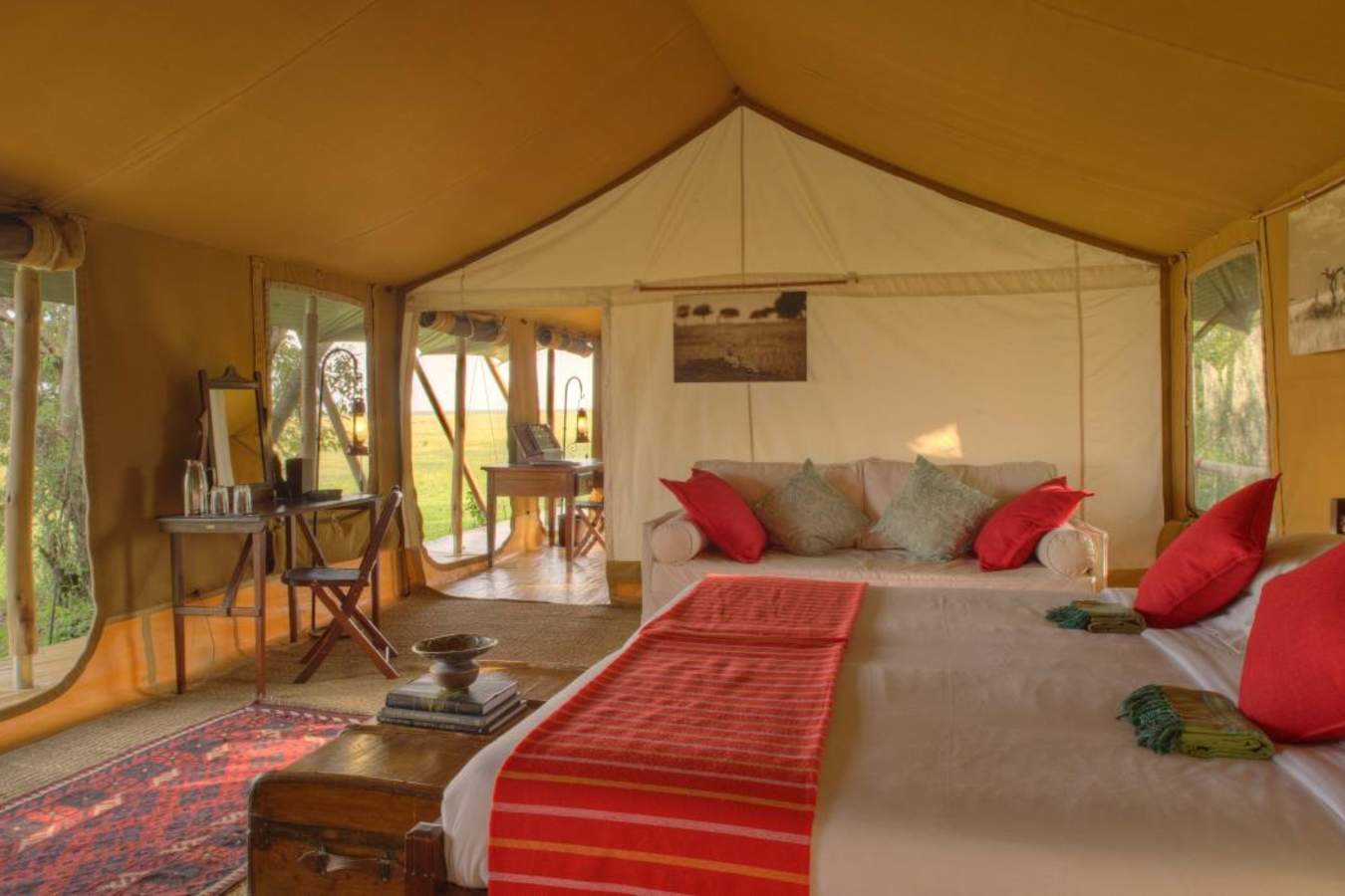 Tent Interior - Elephant Pepper Camp