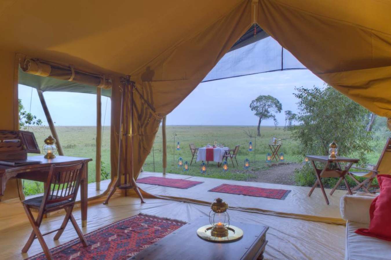 Tent interior - Elephant Pepper Camp
